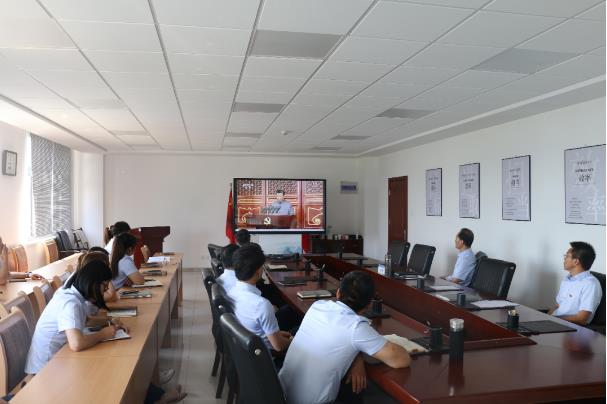 泓源公司集中收看慶祝中國共產(chǎn)黨成立100周年大會實(shí)況(圖2)